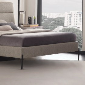 Resim Enza Home Berta Başlıklı Karyola 2'li Set - Bej 