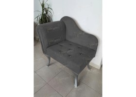 Resim Aldagelsin Tekli Köşe Koltuğu Josefin Bench Gümüş Ayak 