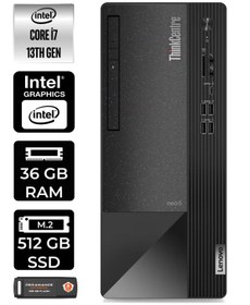 Resim LENOVO Neo 50T 12JD0008TRE082 i7 13700 36GB RAM 512GB SSD W11H MASAÜSTÜ BİLGİSAYAR 