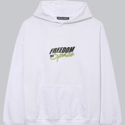 Resim Freedom Of Space Basketball Hoodie White 