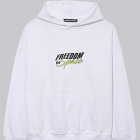 Resim Freedom Of Space Basketball Hoodie White 