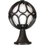 Resim Set Üstü Papatya 1. Kalite Plastik Dış Mekan Bahçe Aydınlatma Armatürü Siyah 