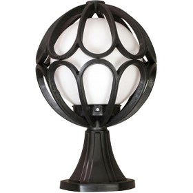 Resim Set Üstü Papatya 1. Kalite Plastik Dış Mekan Bahçe Aydınlatma Armatürü Siyah 