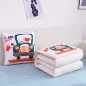 Resim Zhuque Üzerinde Logo Baskılı Ikisi Bir Arada Yastık Yorganı, Çok Fonksiyonlu Araba Kanepe Yastığı Yorganı (Yurt Dışından) 