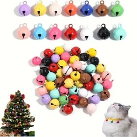 Resim Ozn Aksesuar Turuncu Renk Kulplu Metal Çan 14 mm 20 Adet Amigurumi ve Tasma Zili İçin 