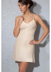 Resim Doreanse 11127 Bayan Diz Üstü Ince Askı Ten Kombinezon 