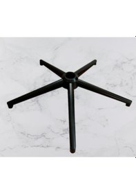 Resim Sandofis Siyah Metal Konik Ayak+5 Adet Oyuncu Koltuğu Tekeri 