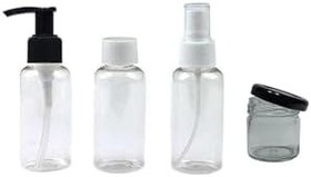 Resim Paradise 4 Lü Seyehat Boy Boş Plastik Şişe Seti Krem,Sabun,Kolonya Dezenfekten Şişeleri 86974317117829 