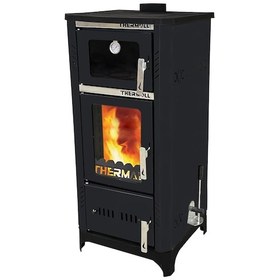 Resim Thermall T-25 Vira Dikey Şömine Fırınlı İç Mekan Sobası 