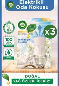 Resim Air Wick Elektrikli Oda Kokusu ve Cihaz Temizliğin Esintisi x 3 Adet 