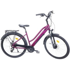 Resim Corelli SACHA-S ELEKTRİKLİ KADIN ŞEHİR BİSİKLET 46CM HD 28 JANT 8 VİTES PURPLE 