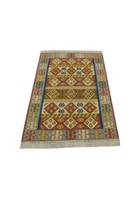 Resim Zehra Abla Halı Yeni El Dokuma Otantik Ender Balıkesir Yörük Yün Kilim 6404 