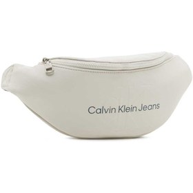 Resim Calvin Klein Erkek Monogram Yumuşak Bel Çantası White - White / STD 