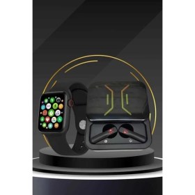 Resim GIGA Bluetooth Bağlantılı Kablosuz Kulaklık ve Yeni Nesil Akıllı Saat 5.0 Bluetooth 