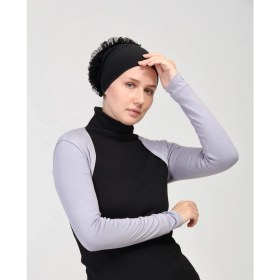 Resim Manolyaşal Uzun Kollu Kurtarıcı Terletmeyen Tesettür Bolero - Gri 
