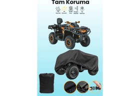 Resim Dokaca Siyah Can-Am Xtp 1000 Atv Brandası, Atv Koruyucu Örtüsü 