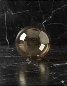 Resim Bal Rengi 15 Cm Glop Fanus Avize Camı Bal 