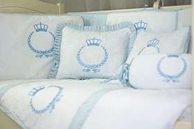 Resim Crown Bebek Uyku Seti (Mavi, 80x130) 