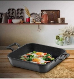 Resim Eda Kare Sahan Döküm Tava 18 CM 