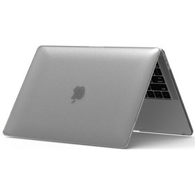 Resim Apple Uyumlu MacBook Air M1 Kılıf 13 İnç Kristalline İz Yapmaz Touchıd'li M1 Air A2337 A2179 A1932 İle Gri 
