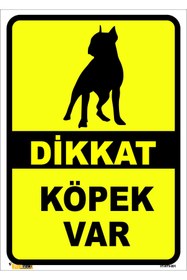 Resim vizyon trafik Dikkat Köpek Var 35x50 Cm Dekota 3 Mm 
