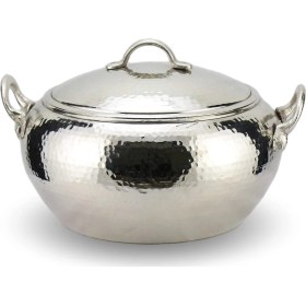 Resim Sonay Bakırcılık El Dövmesi Nikelli Bakır Güveç Tencere No:3 