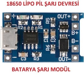 Resim Tp4056 Modül Micro Usb 
