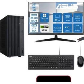 Resim Asus Expertcenter P500MV Intel® Core™ Ultra 7 240H 5.2ghz Aı 80GB Ddr5 1tb SSD 27"120Hz 6GB/RTX3050 WIN11HOME Mini Tower Masaüstü Bilgisayar E724016512B0D23H28+ZETTAUSBBELLEK 