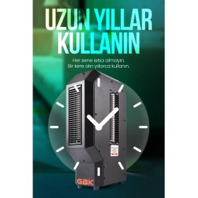 Resim Mono Fanlı Isıtıcı 3400W Ev Ofis Iş Yeri 