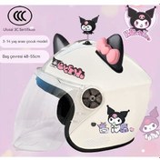 Resim Eternal Luck Sevimli Çocuk Ulusal Standart Elektrikli Araç Kaskı Pembe - Siyah 