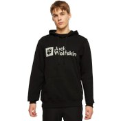Resim JACK WOLFSKIN ERKEK SWEATSHIRT Arthur Hoody Siyah Kapüşonlu 