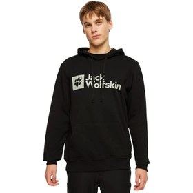 Resim JACK WOLFSKIN ERKEK SWEATSHIRT Arthur Hoody Siyah Kapüşonlu 