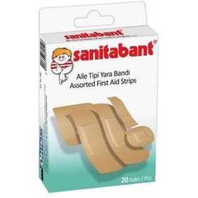 Resim Sanitabant Aile Tipi Yara Bandı 20li 