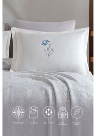 Resim Elart Sunrise Battaniye Seti Tek Kişilik 4 Parça Gri Gri 