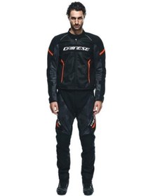 Resim Dainese Air Frame 3 Fluo Motosiklet Mont Kırmızı - Siyah 