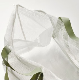 Resim IKEA DAJLİEN 40 Lt 2 Parçalı Beyaz Nemi Önleyen Fileli Spor Plaj Aktivite Çantası 50x36x39 cm 