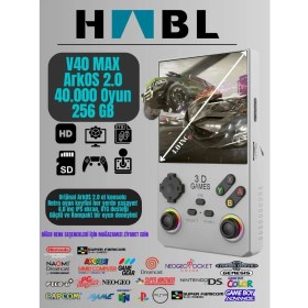 Resim habl Retro Arcade V40 Max Arkos 2.0 +40.000 Oyunlu El Konsolu 256 GB 