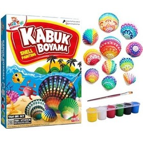 Resim Kabuk Boyama Seti. Deniz Kabuğu Boyama. Shell Painting. Sanatsal 