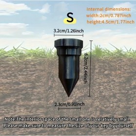 Resim Xuweiwei Küçük Yeraltı Anahtar Saklama Kutusu, Büyük Kapasiteli Bahçe Anahtar Kasası 