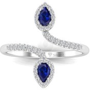 Resim 0,60 Karat Pırlantalı Safir Yüzük (464653500) 