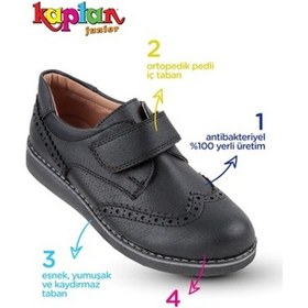 Resim Kaptan Junior Erkek Çocuk Klasik Ayakkabı (509706490) 
