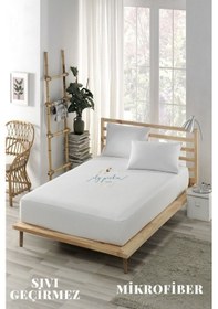 Resim Ely Parker Sıvı Geçirmez Alez Mikro Fitted Çift Kişilik Tek Kişilik Bebek Alezi Su Yatak Koruyucu ELYPRKR00569 Beyaz 