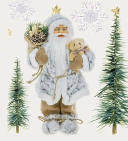 Resim Trendooze Yılbaşı Ve Süsü Peluş Noel İle... Hediye Figür Çuvalı Cm Büyük Boy Biblo Baba Ayısı 30 - Ct 45 