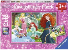 Resim Ravensburger 2x12 Parça Puzzle WD Princess 076208 