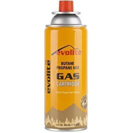 Resim Evolite Butane Propane Valfli 227 GR Gaz Ocak Kartuşu 