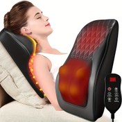Resim HOMEMASSA Taşınabilir Boyun ve Omuz Masaj Yastığı, Ayarlanabilir Isı ve 8 Shiatsu Noktası, 3 Hız Modlu Isı, Ofis, Seyahat, Ev Kullanımı İçin Ergonomik Tasarım - Anne/Babalar İçin Mükemmel Hediye (LVD Adaptörü), Seyahat Rahatlatıcı, Şık Modern Görünüm, Rahat Dokunuş 