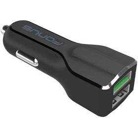 Resim Fonus Çift Usb Çıkışlı Qc 3.0 Hızlı Araç Şarj Cihazı 