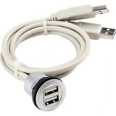 Resim Eleco Schlegel RRJ_2USB Ankastre Çiftli USB Çıkışı Kablolu 