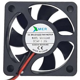 Resim Xmer 50X50X15Mm 24V 0.20A 2 Kablolu Fan 