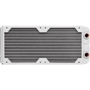 Resim CORSAIR CX-9030007-WW Radiator XR5 240 WHITE Hydro X Series XR5 240mm Water Cooling Radiator — White 